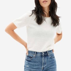 Everlane Alpaca Sweater Tee - Bone